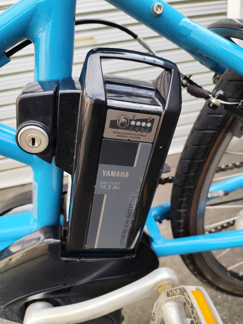 めるゆ　ヤマハ　ビエンタ　水色　12.3Ahバッテリー 現状品