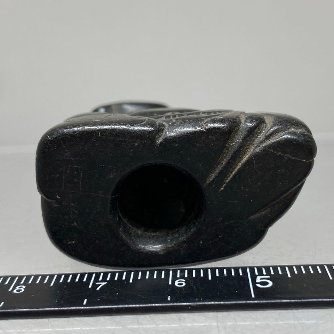 江戸時代　木彫　布袋　根付　タトチ　23g 東R8-0205 ア㊱