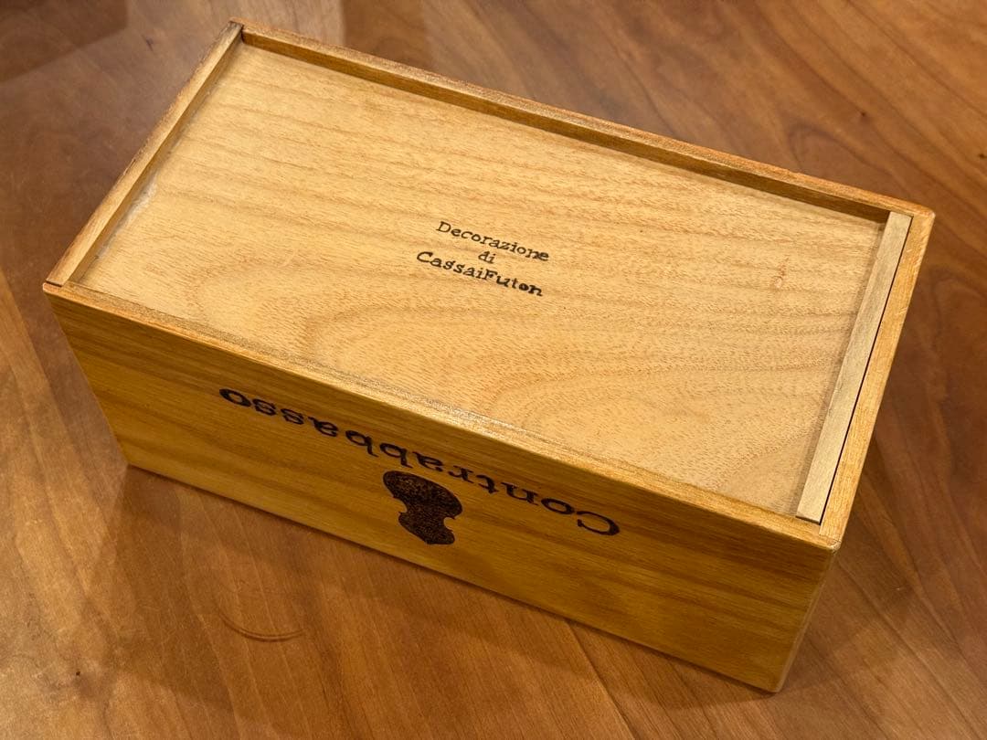 【希少・美品】コントラバス 木製ティシューケース イタリア製