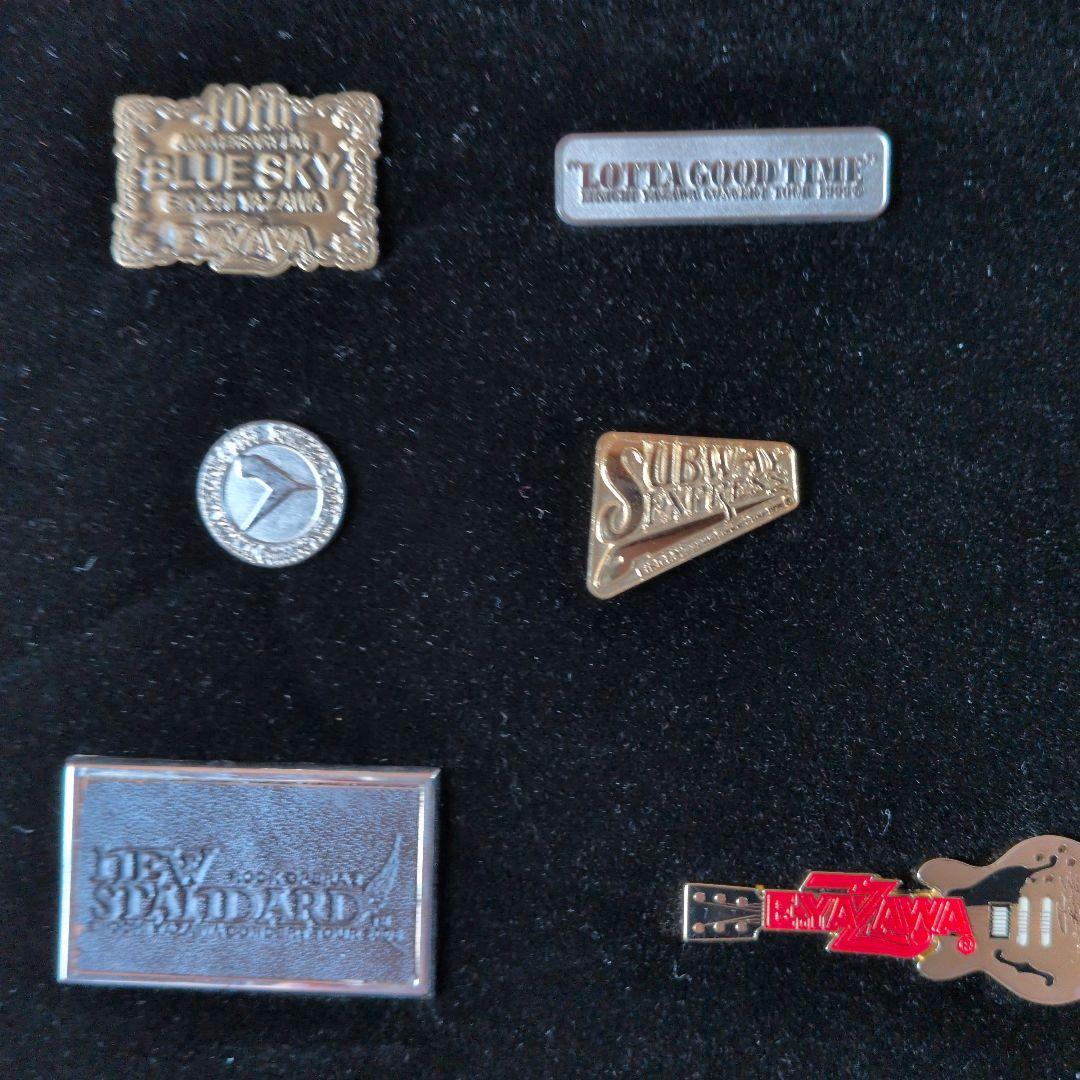 矢沢永吉さん　ピンバッチ１８個　ケ−ス入り 未使用に近い