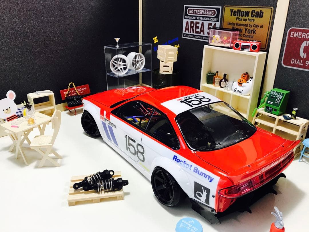 ラジコン　ドリフト　Rocket Bunny S14 ラジコンボディ