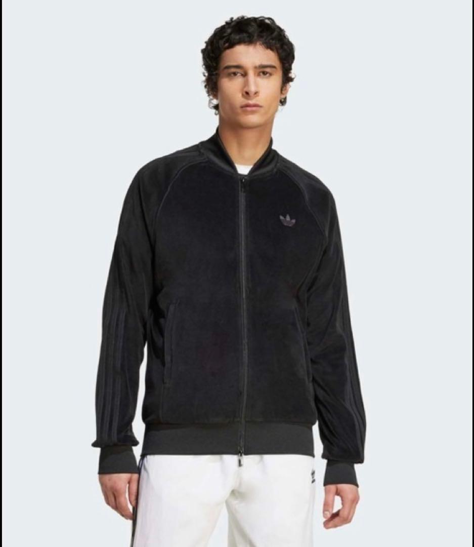 超美品 adidas ベロアトラックジャケット