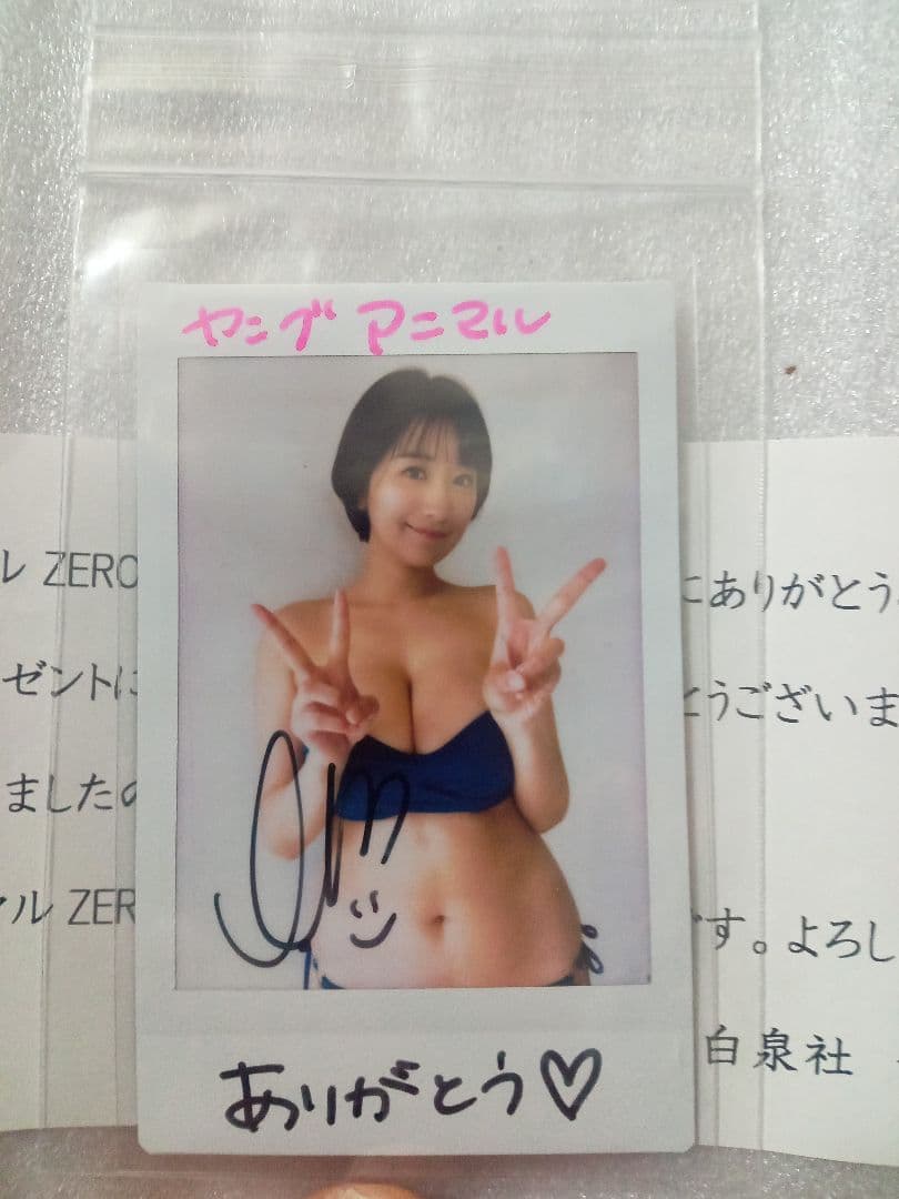 【当選品】榎原衣那　直筆サイン入りチェキ　当選通知書あり