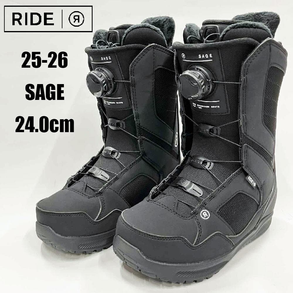 【新品】25-26 RIDE SAGE 24.0cm 女性用スノーボードブーツ