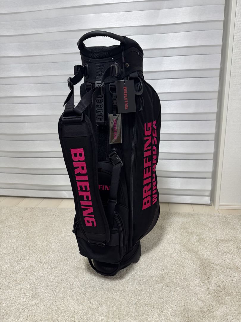 BRIEFING WIND AND SEA キャディバッグ サックス pink