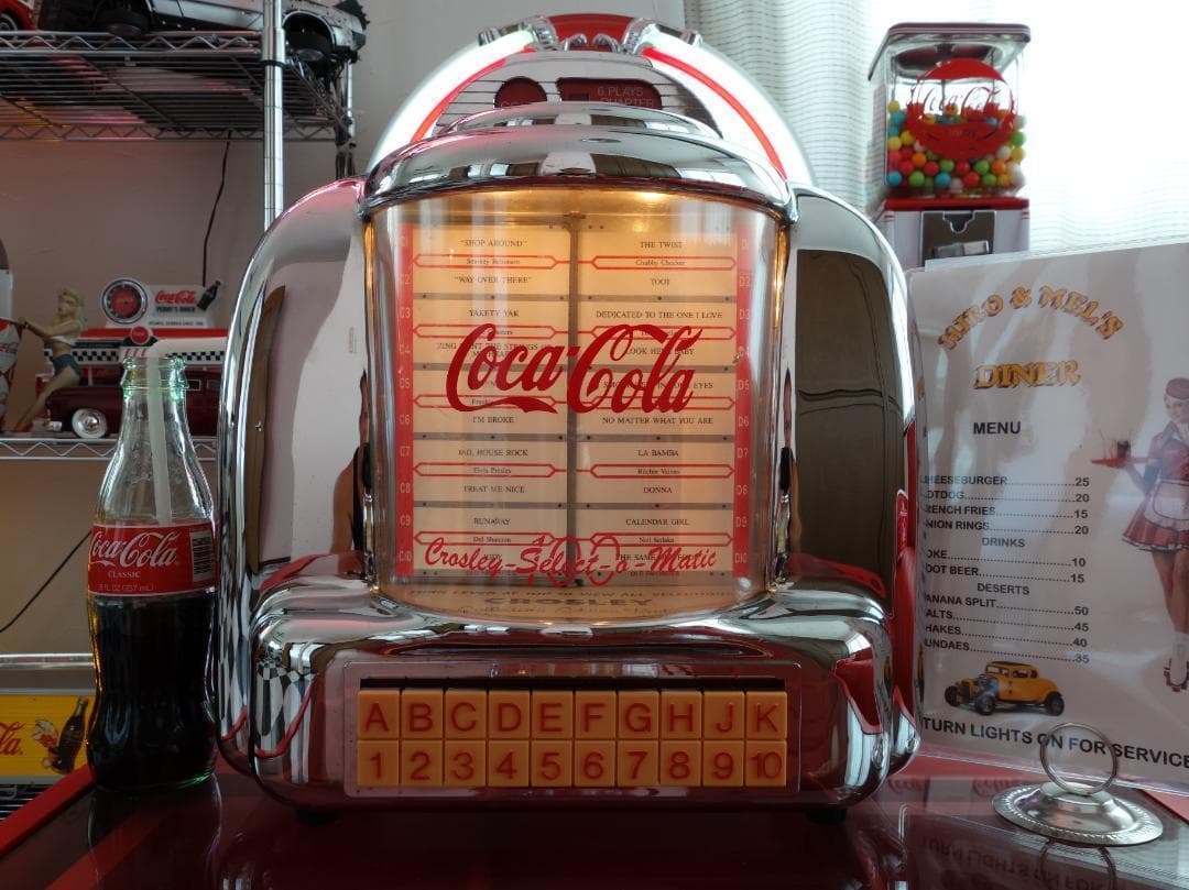 コカコーラ アメリカンダイナー ジュークボックス型ラジオ ビンテージ アメグラ