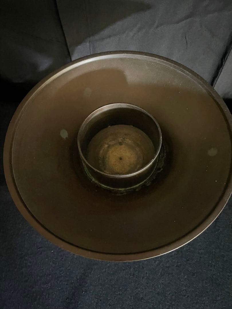 薄端　うすばた　花器　生け花　ヴィンテージ　剣山花含めない　銅器　華道具