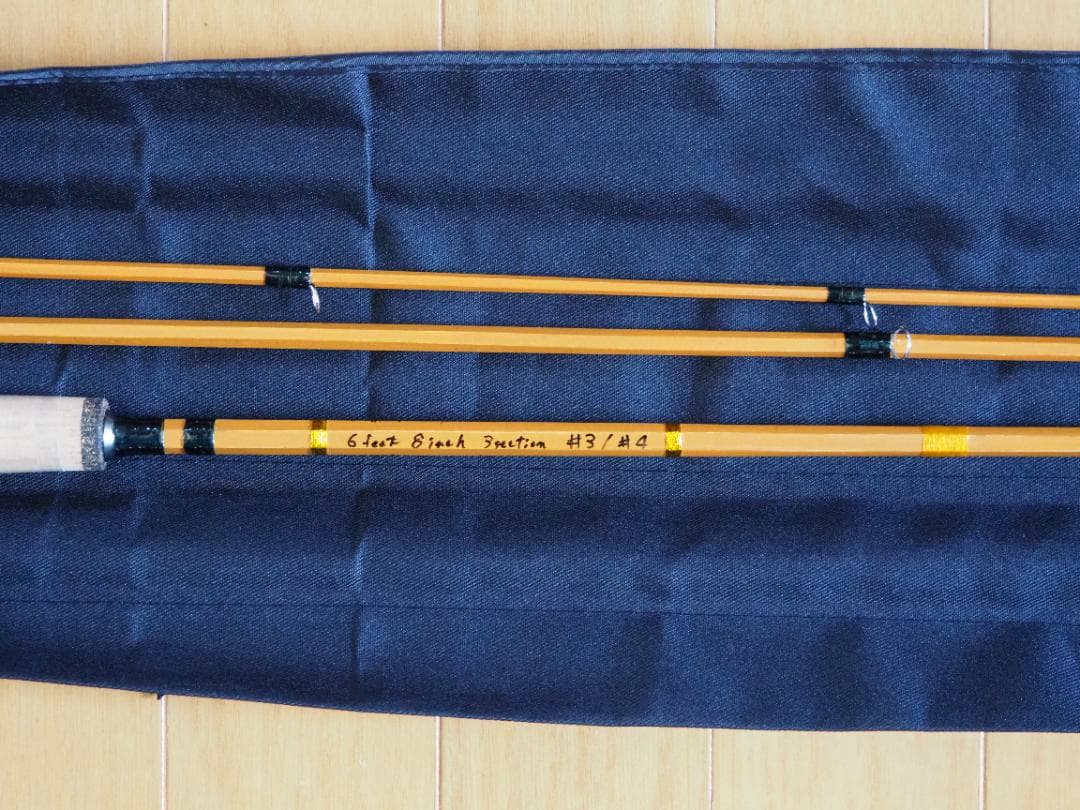 バンブーフライロッド ６フィート８インチ　＃３／＃４　Standard