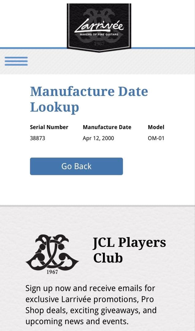 ラリビー　ギター　OM-01