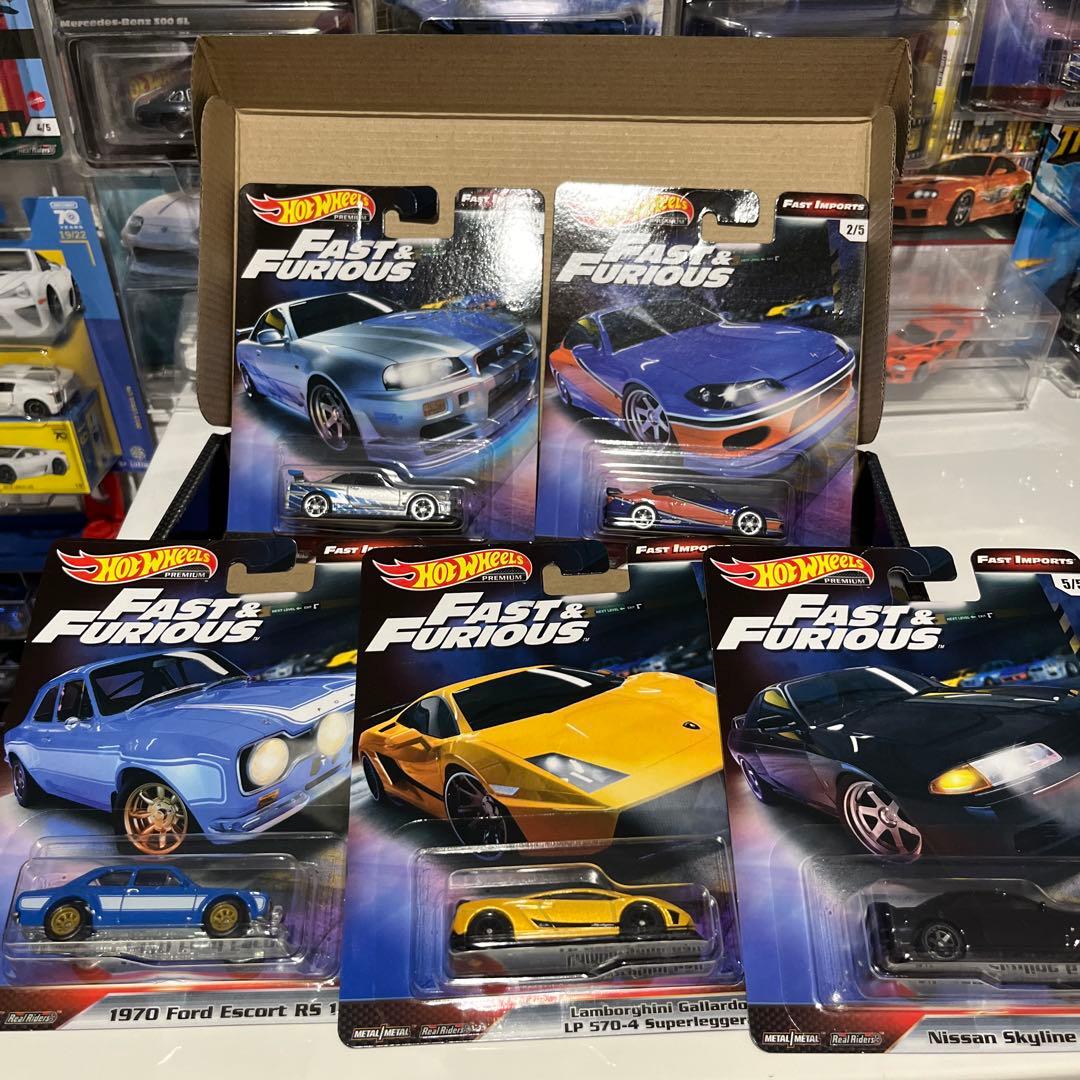Hot Wheels Fast & Furious 5台セット