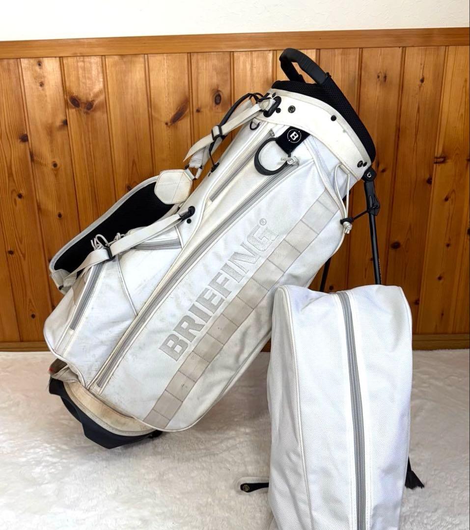 BRIEFING ホワイト キャディバッグ