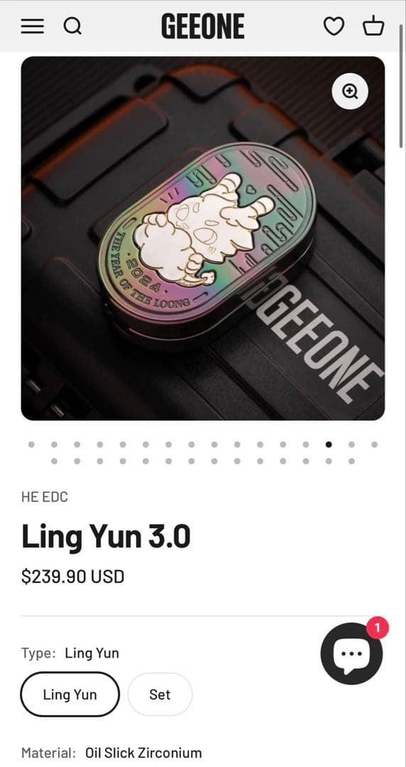 Ling Yun 3.0 HEEDC フィジェットトイ フィジェットスライダー