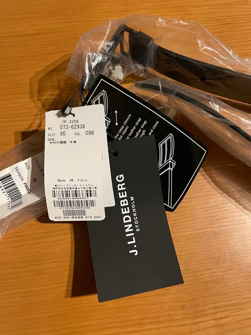 【新品未使用】j.lindeberg メンズ ゴルフ ベルト
