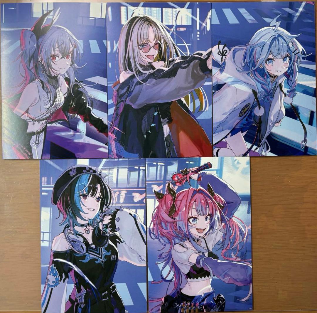 FLOW GLOW「FLOW GLOW」アニメイト特典　イラストカード5種セット