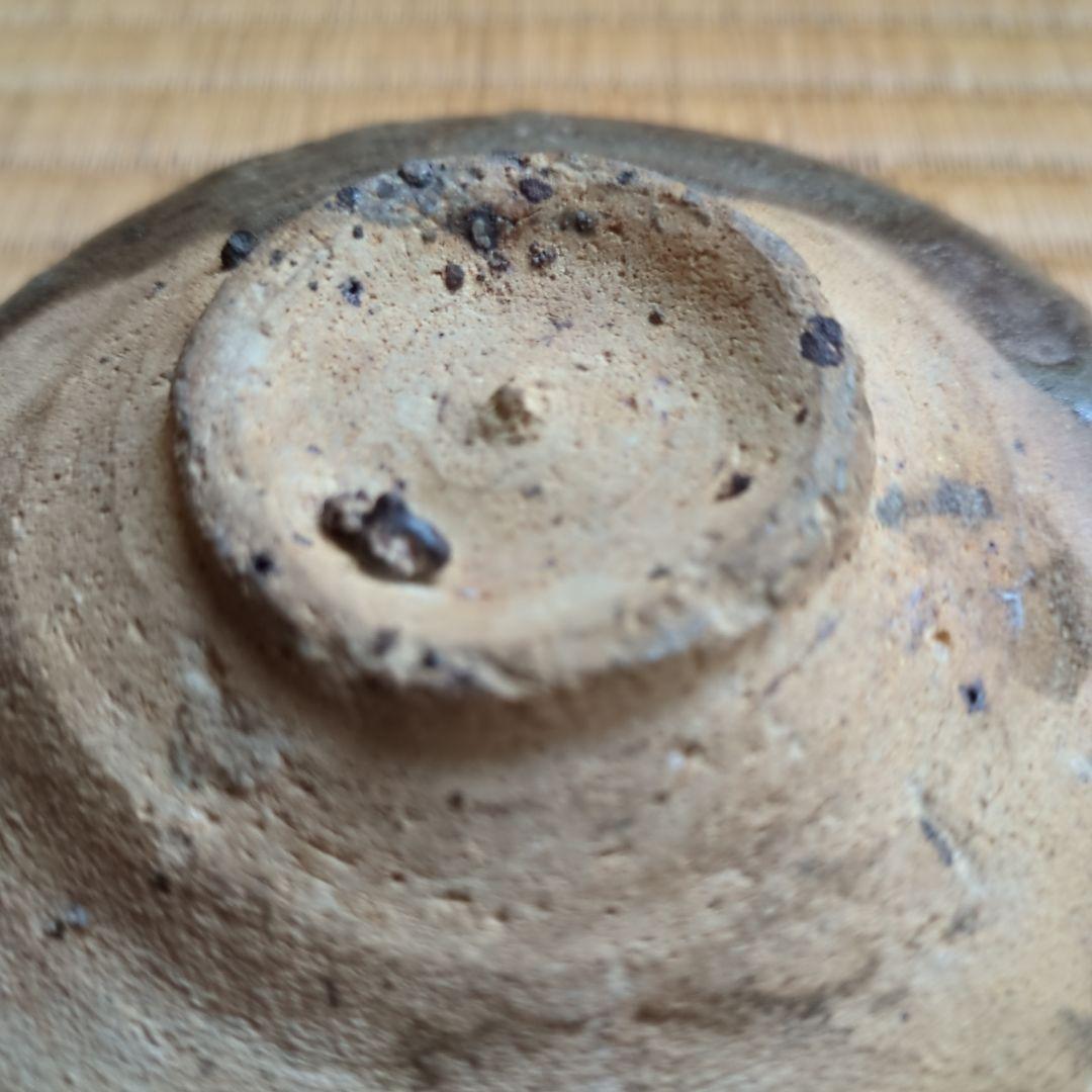 陶器製の装飾皿 欠けあり　古唐津　平盃　小皿　桃山時代　発掘品　骨董品　古美術