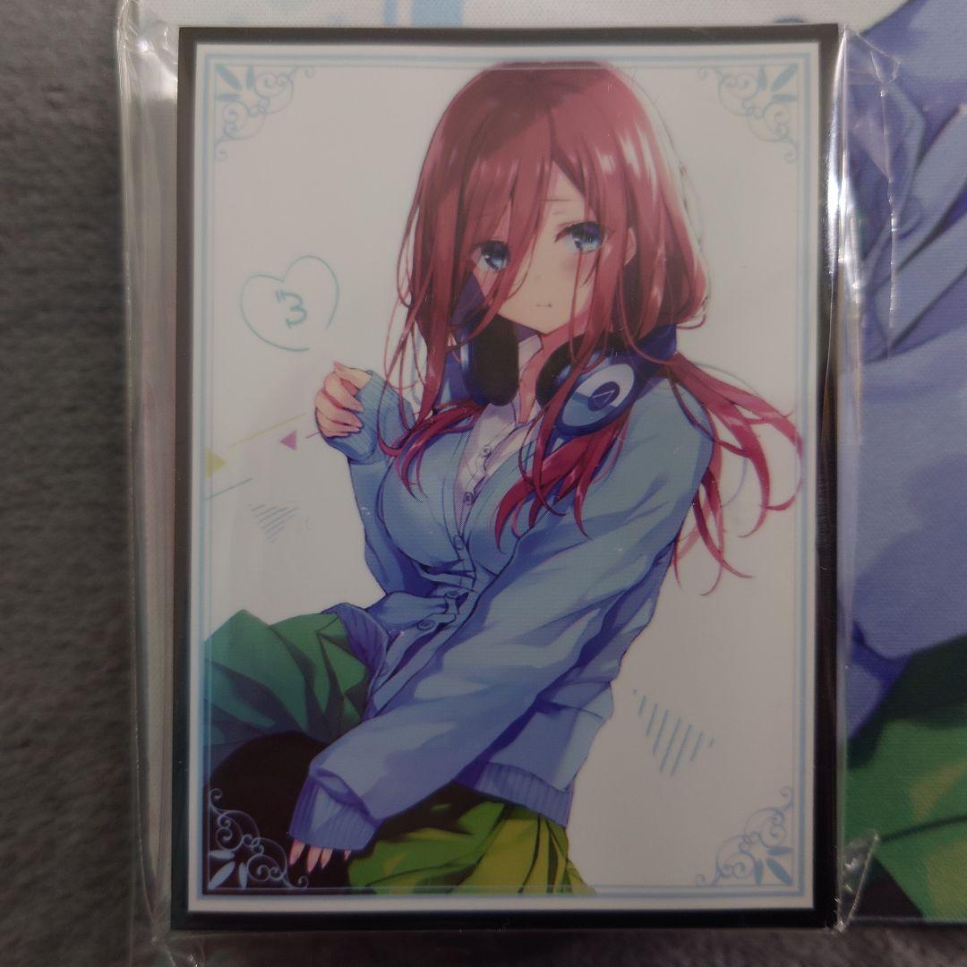 α2 五等分の花嫁 制服&ヘッドホン 中野三玖 スリーブ&プレイマット