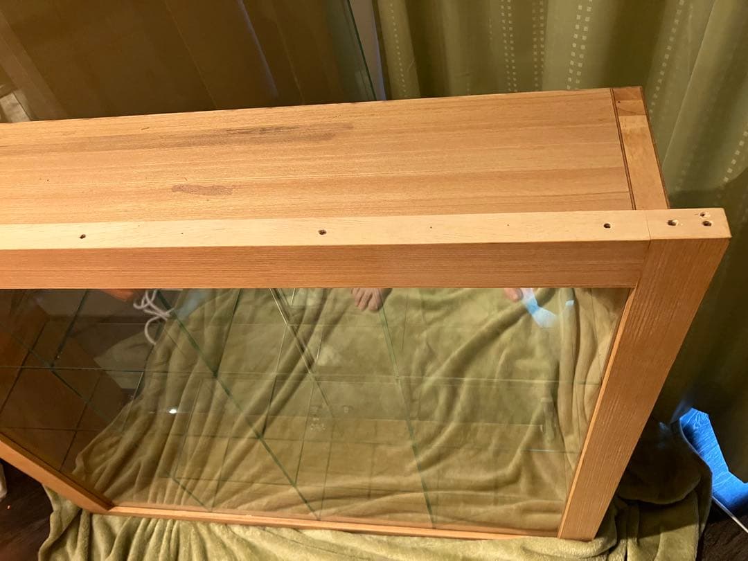 【引き取り限定】 ウッド×ガラス製ディスプレイ　ショーケース 店舗用