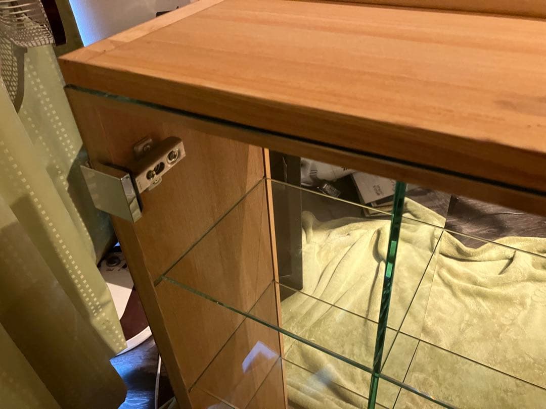 【引き取り限定】 ウッド×ガラス製ディスプレイ　ショーケース 店舗用