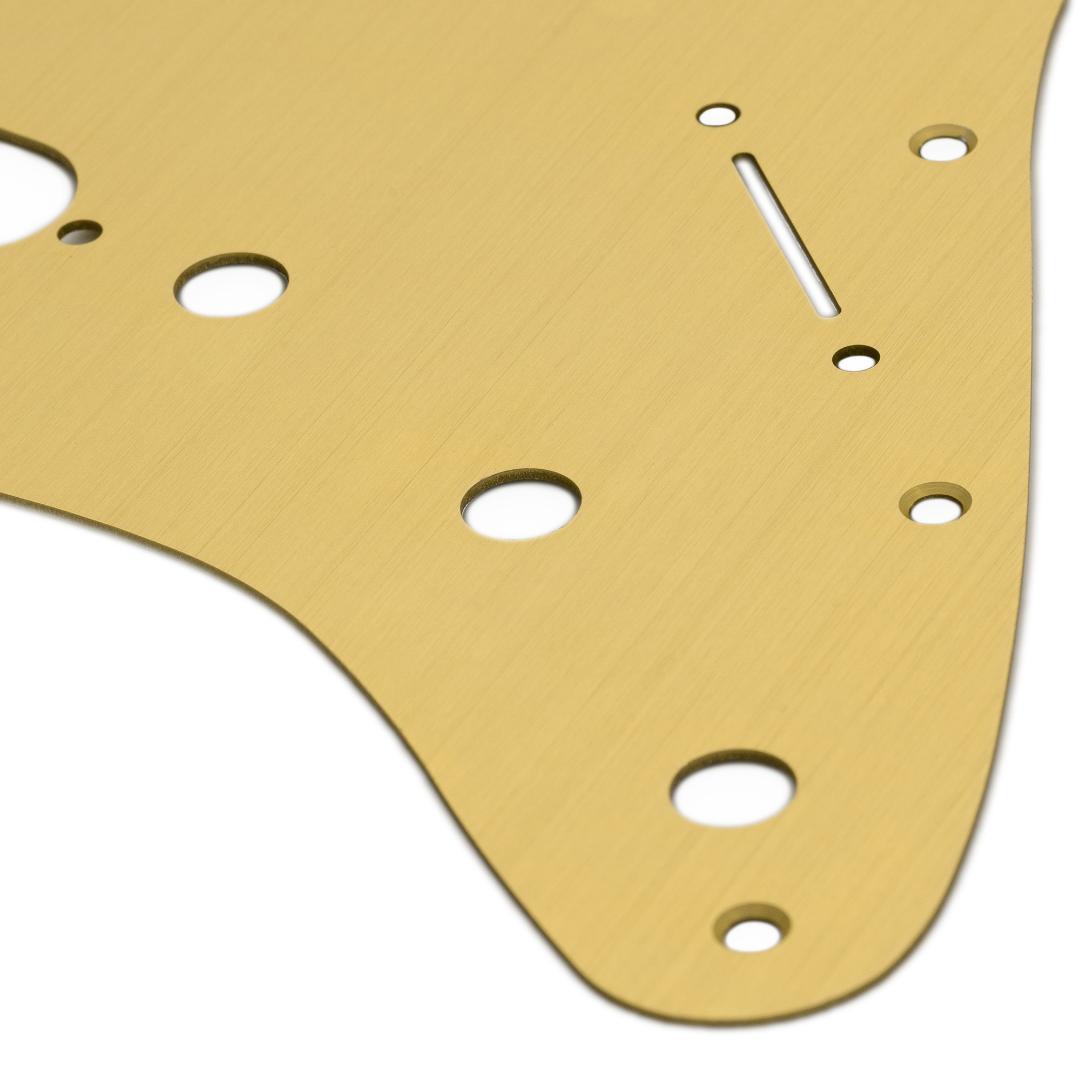 ストラト用アノダイズドピックガードGoldゴールド金/Lotustorks
