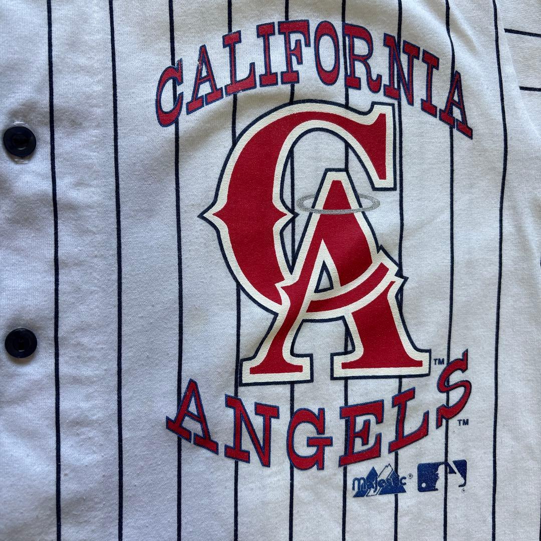 ユニフォーム ベースボール 野球 CA エンジェルス 縦縞 USA製 古着