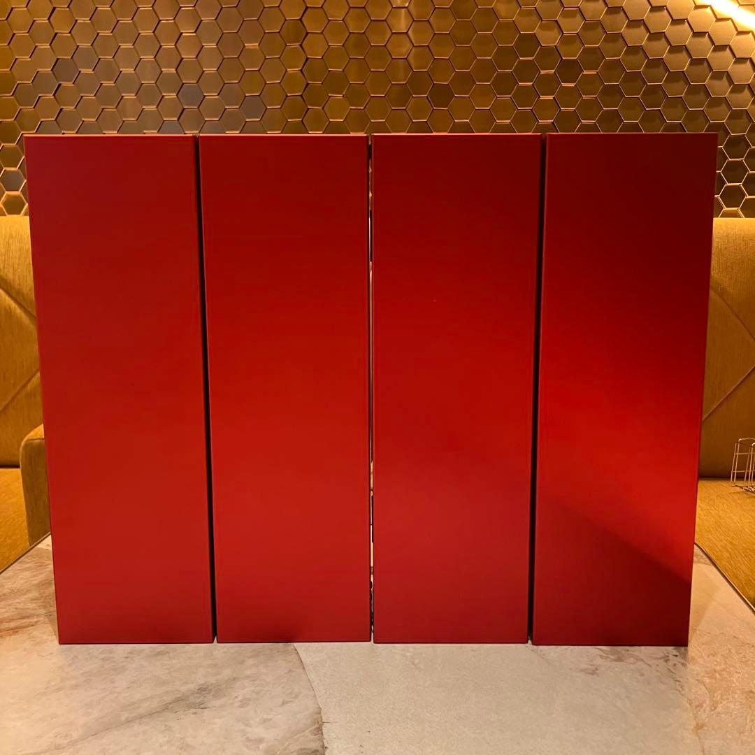 空箱　4セット　ソウメイレッド　Soumei 収納ボックス