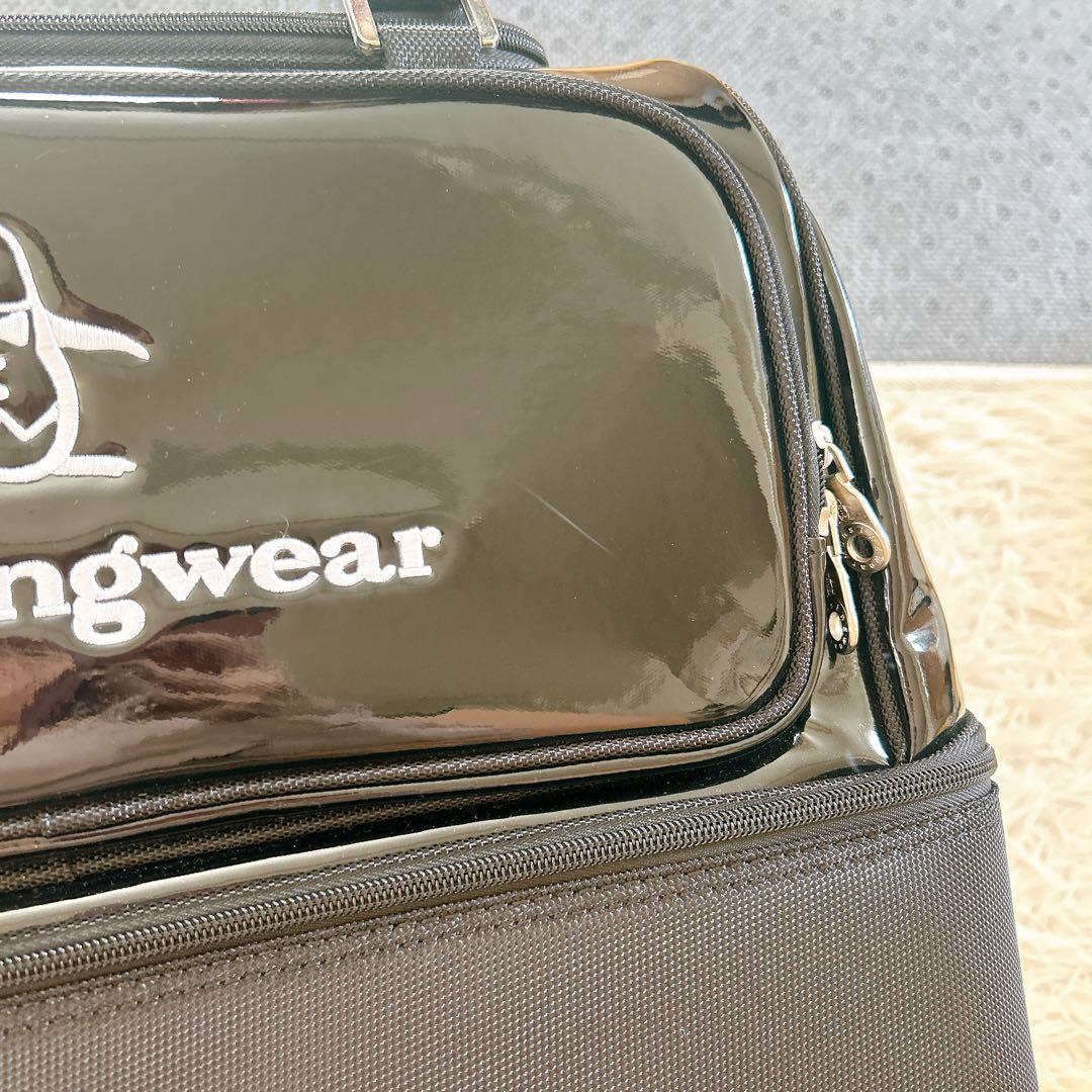 未使用に近い　Munsingwear ボストンバッグ エナメル 2way ゴルフ