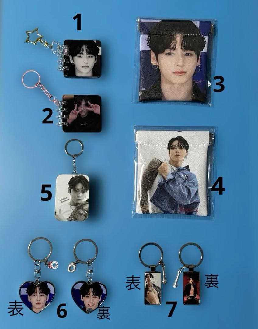BTS Jungkook ブックマーク・カード・ロングステッカー・ましかくフォト