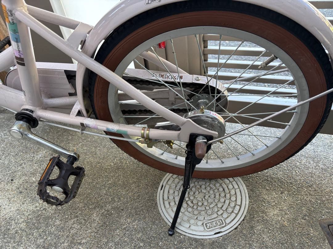 【受け取り限定】Coco Cafe 子供用自転車 ピンク　ブラウン　18インチ