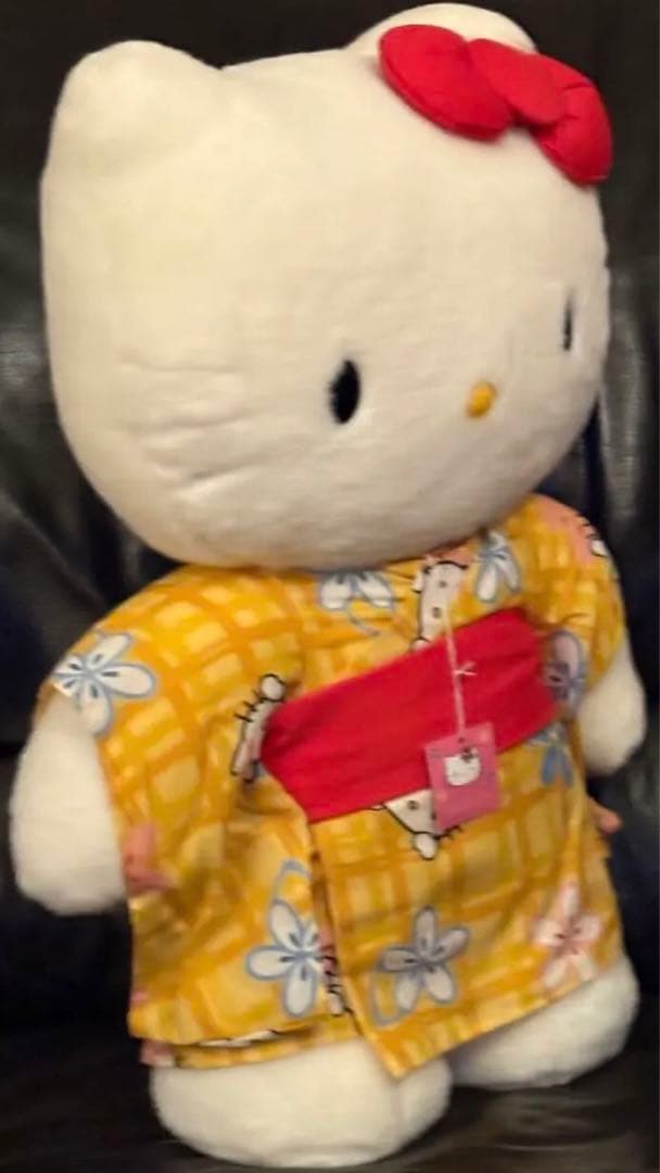 Sanrio キティ　着物　浴衣　2000年　ぬいぐるみ　新品タグ付き 特大