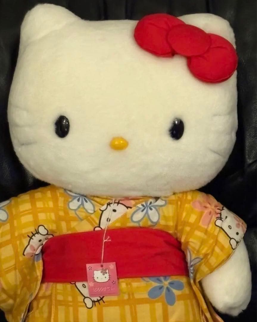 Sanrio キティ　着物　浴衣　2000年　ぬいぐるみ　新品タグ付き 特大