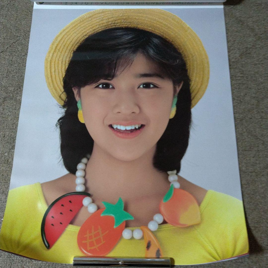 【未開封 希少】菊池桃子さん 大型カレンダー1986年 51.5cmx73cm