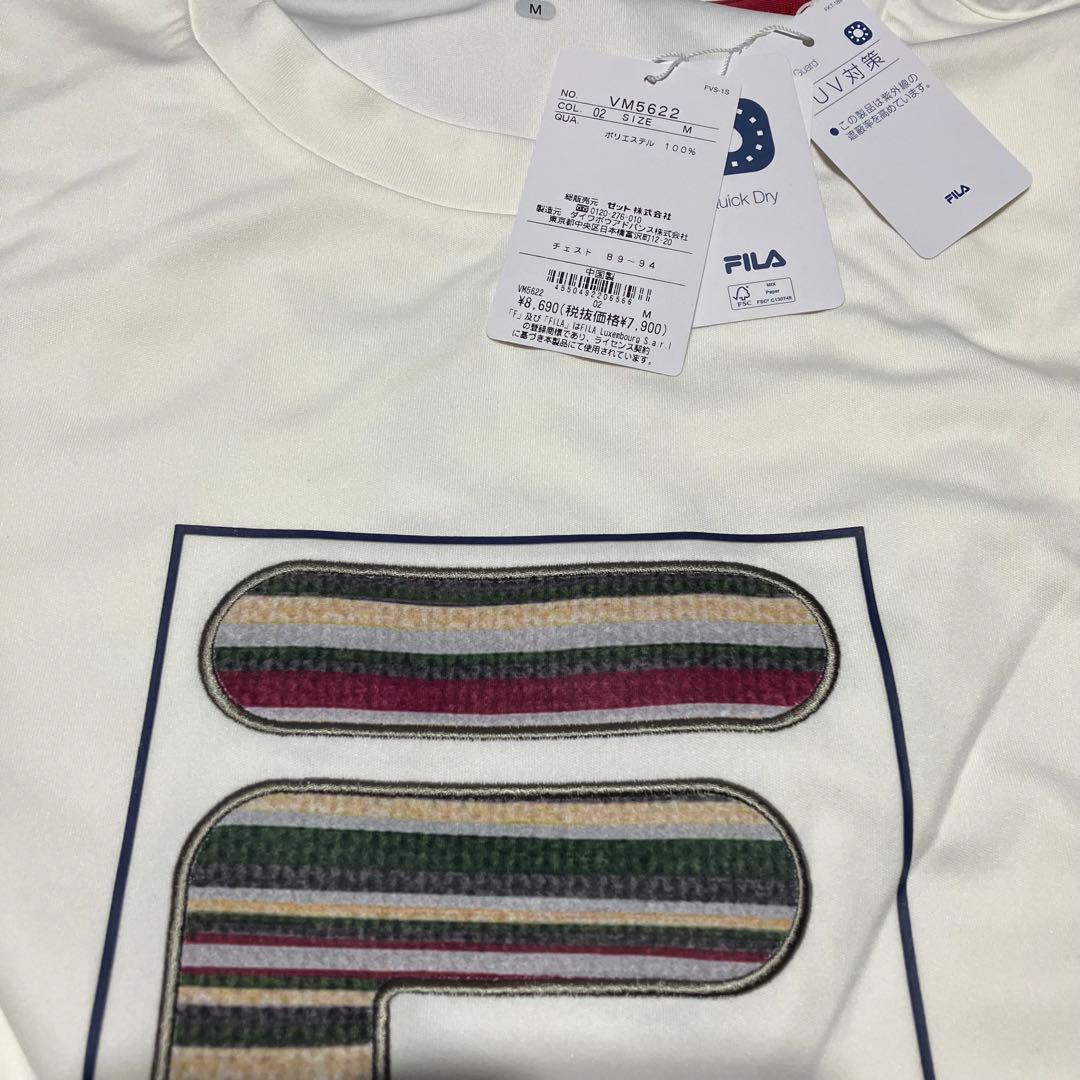 FILA フィラ テニスウェア 半袖Tシャツ VM5622ホワイト メンズM新品