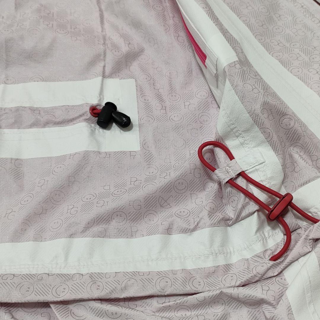 【新品タグ付】パーリーゲイツ　ゴルフ　2wayレインワンピース　袖脱着　ピンク0