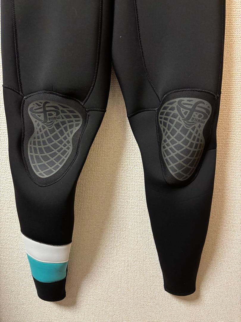 FELLOW ウェットスーツ ブラック/ターコイズ　タッパーとロングジョン2点