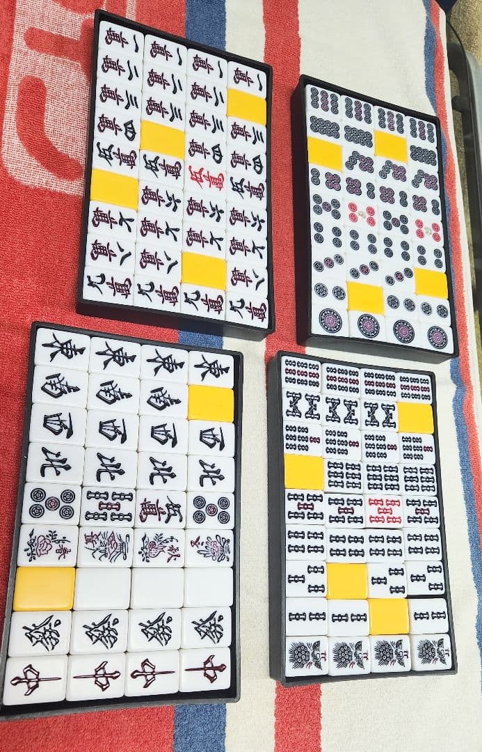 特大 麻雀牌一式 Lサイズ マージャンパイ 麻雀一式 まーじゃんぱい Ｌサイズ