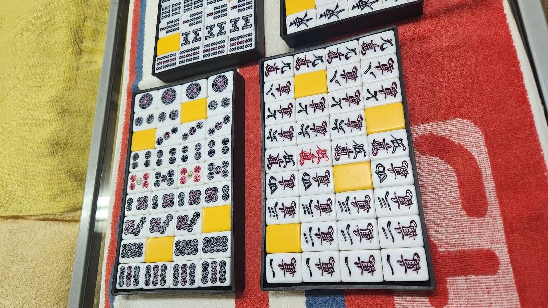 特大 麻雀牌一式 Lサイズ マージャンパイ 麻雀一式 まーじゃんぱい Ｌサイズ