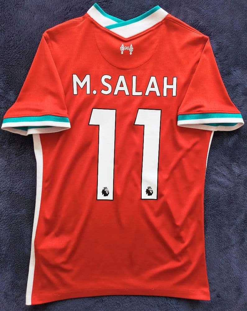 【美品】リバプール サラー 20/21 プレミアユニフォーム Sサイズ