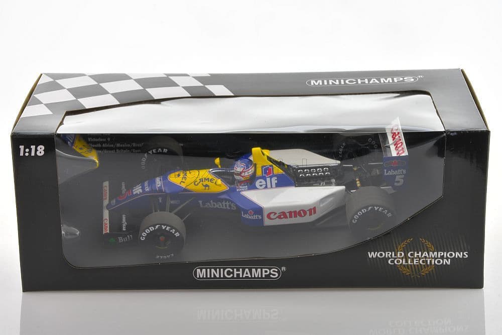 ミニチャンプス FW14B N.マンセル 1992ワールドチャンピオン