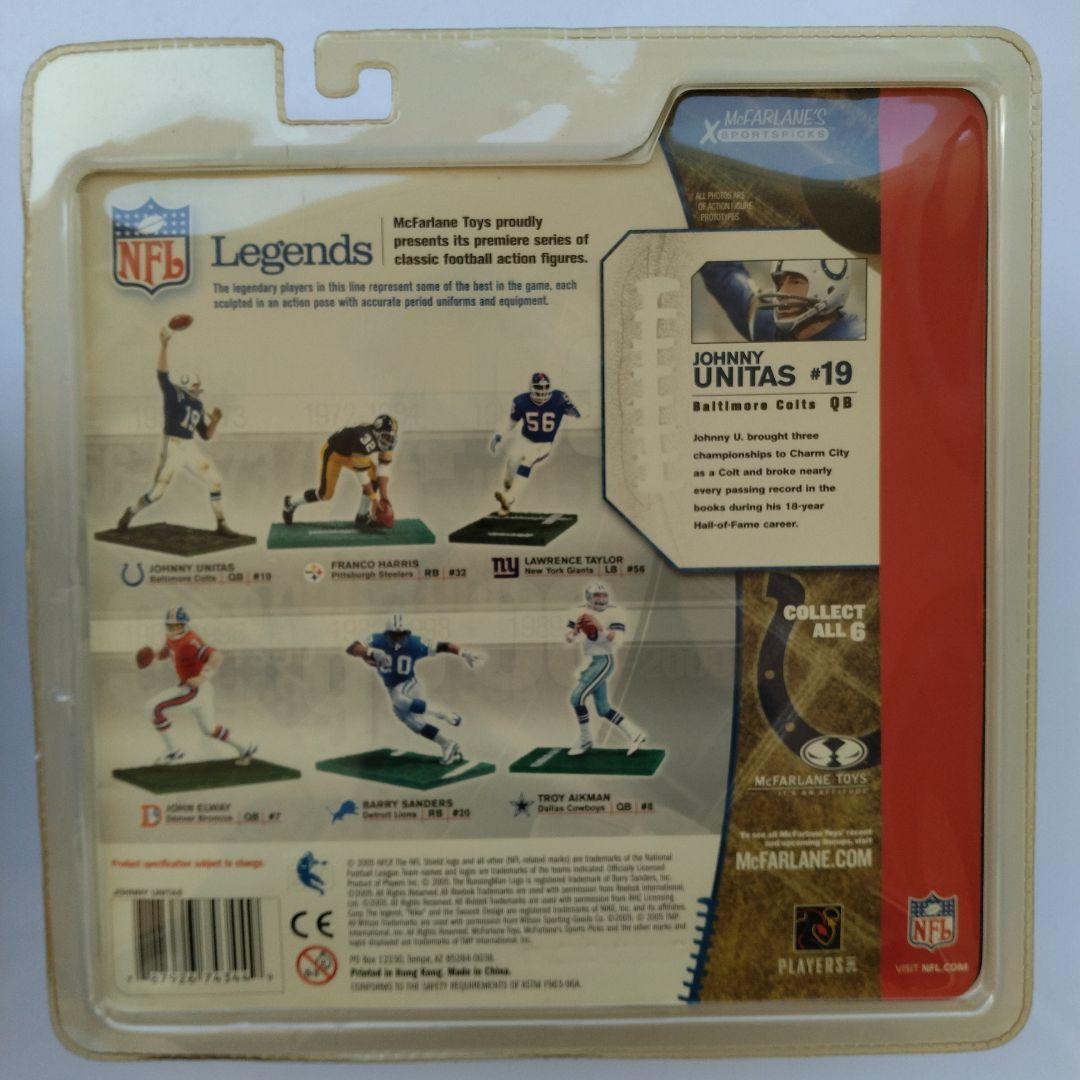 (バリアント/未開封品)マクファーレンNFL ジョニー・ユナイタス 2体セット