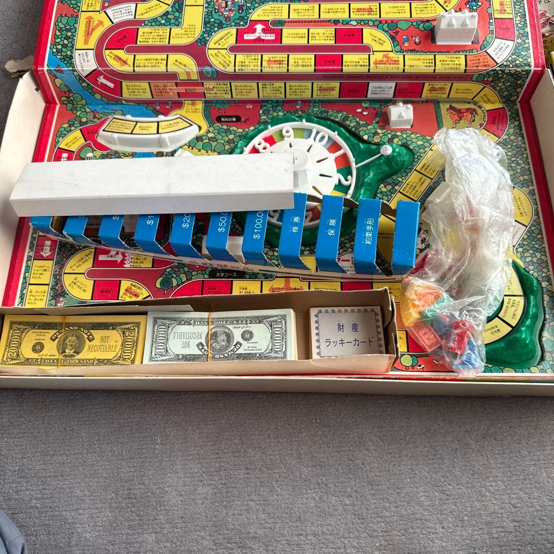 人生ゲーム平成版 レトロボードゲーム バンゲーム テーブルゲーム【E225】