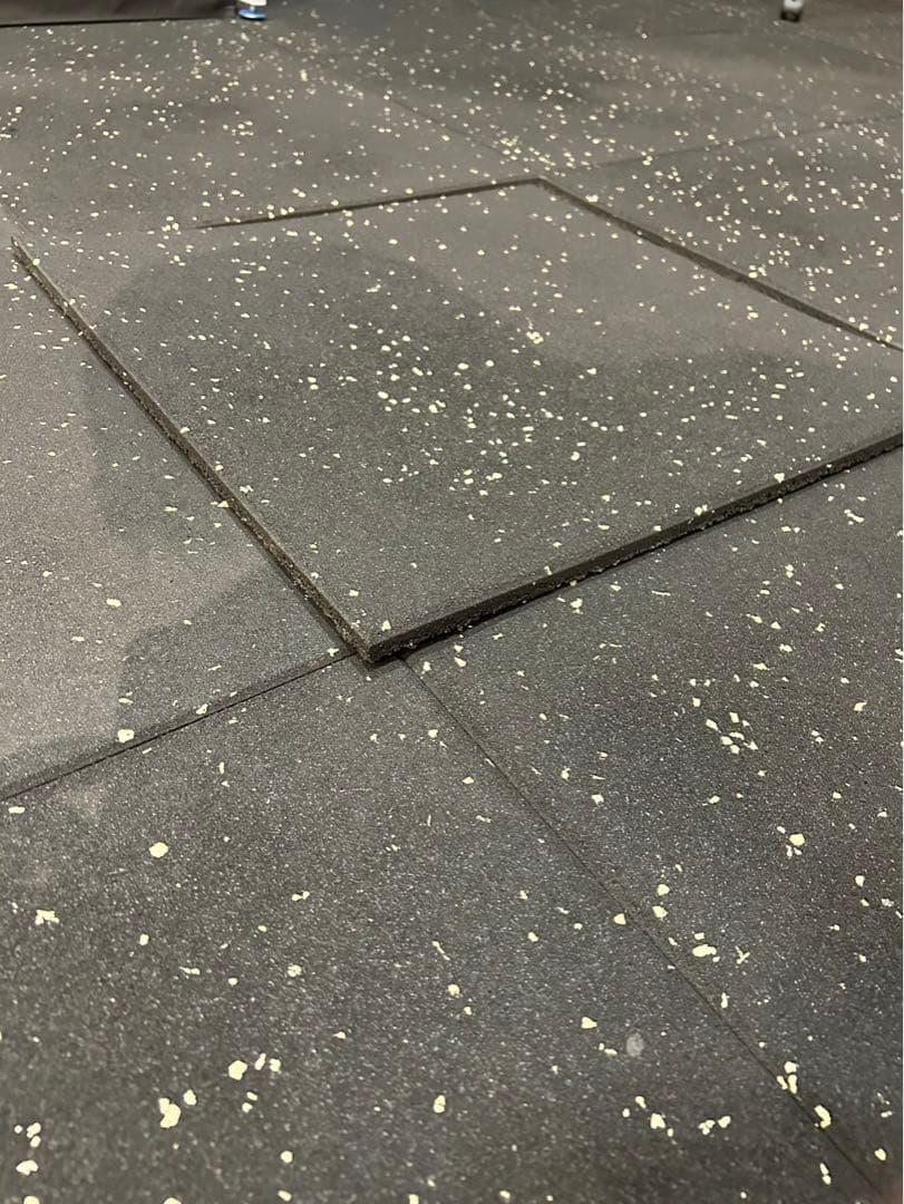 ジム用ラバーマット、500mm×500mm、15mm