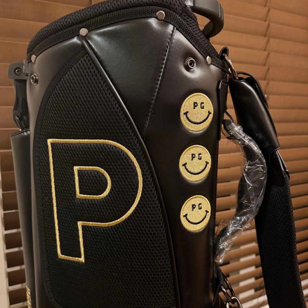 【即発送】PEARLY GATESパーリーゲイツ キャディバッグ ゴルフ 黒金