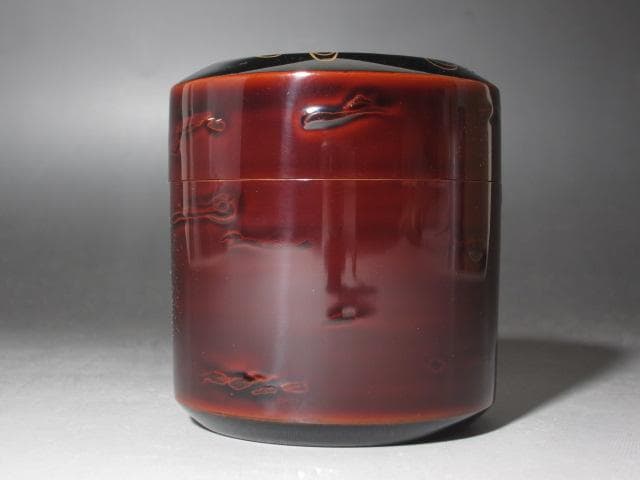 ★　中村宗哲　桜川蒔絵　雪吹　遠州流　12世　小堀宗慶花押がございます★x560