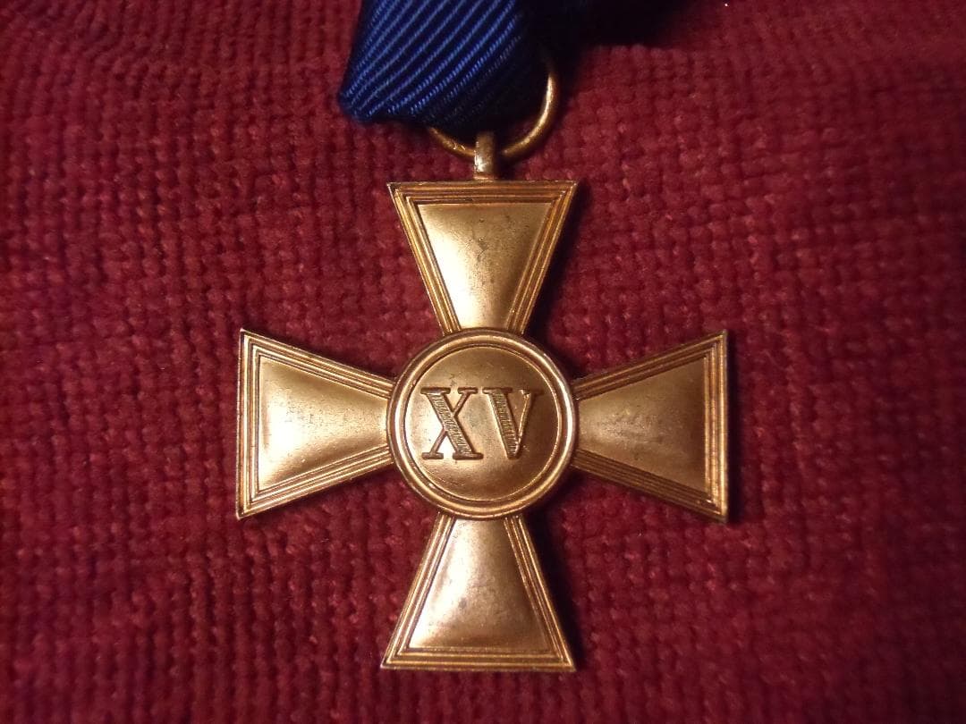 Ｗ帝政ドイツ軍/プロイセン王国＊１５年勤続メダル（実物）