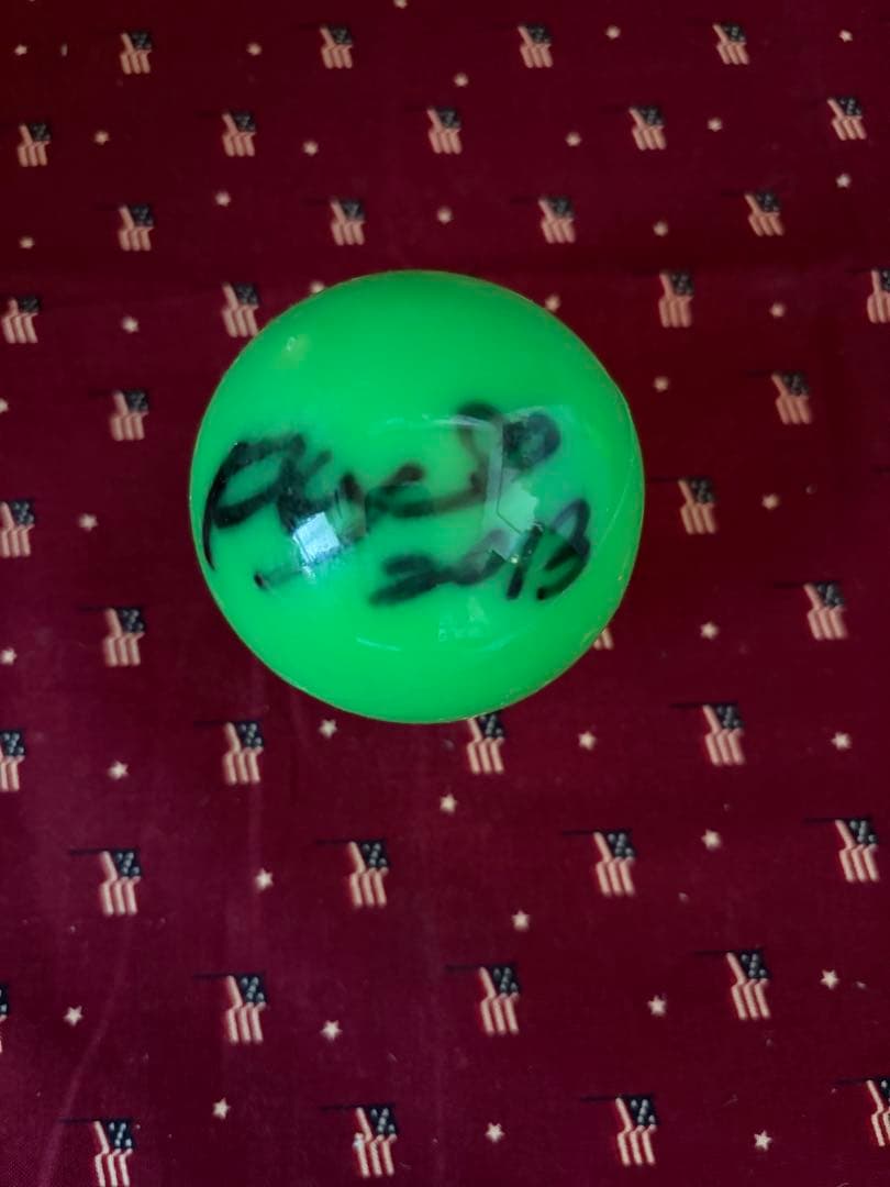 浜崎あゆみ　サインボール　2013 ABEST LIVE グリーン