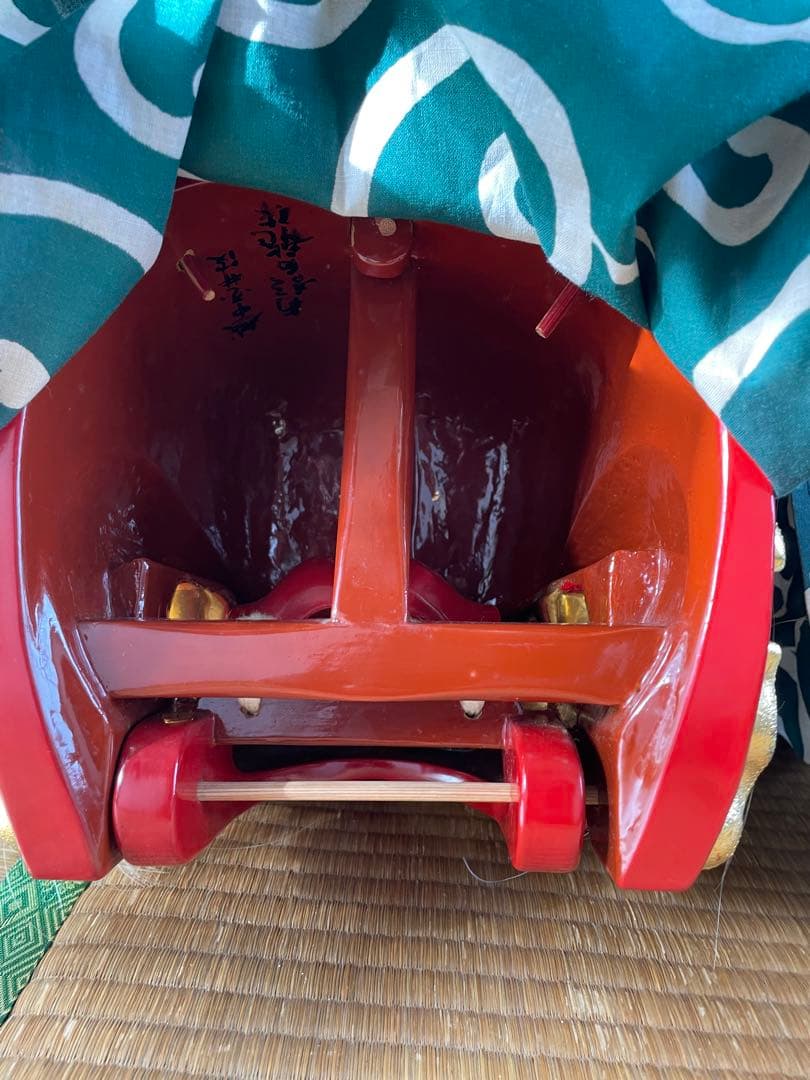 【祭り用】獅子舞 正月 早い者勝 獅子頭 伝統 神楽 木彫