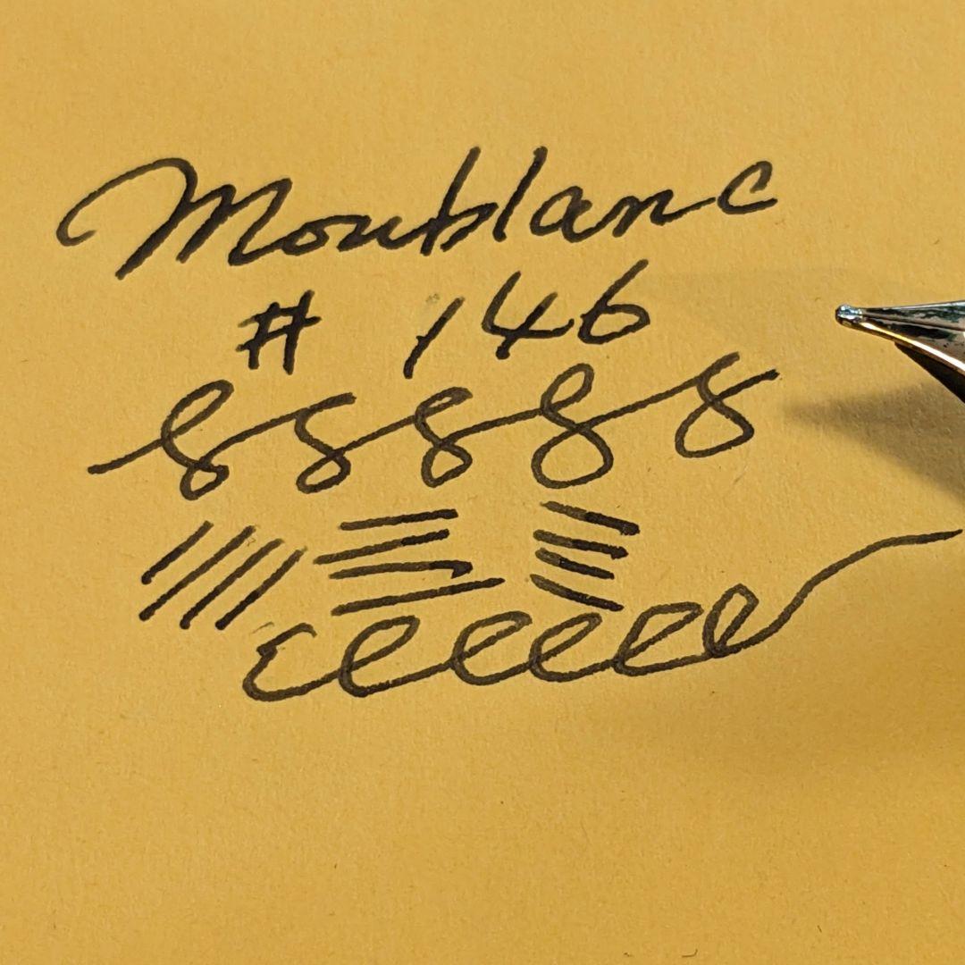 美品 モンブラン マイスターシュテュック 146 14C 全金 中字万年筆