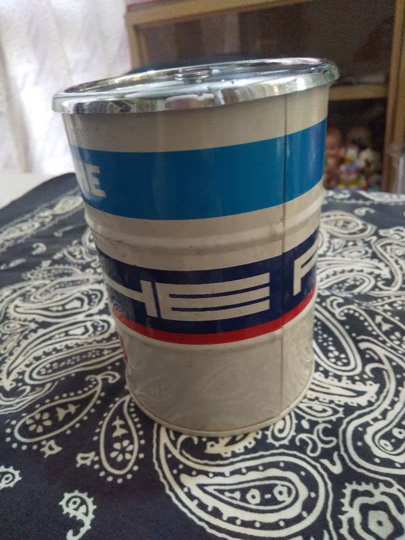 ポルシェ マルティーニ レーシング缶ドラム缶型 タバコディスペンサー