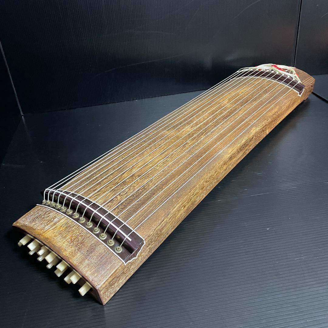 【極上品】高級 三尺琴 弾龍 上角巻き 13弦 元箱付 付属品完備 琴 筝