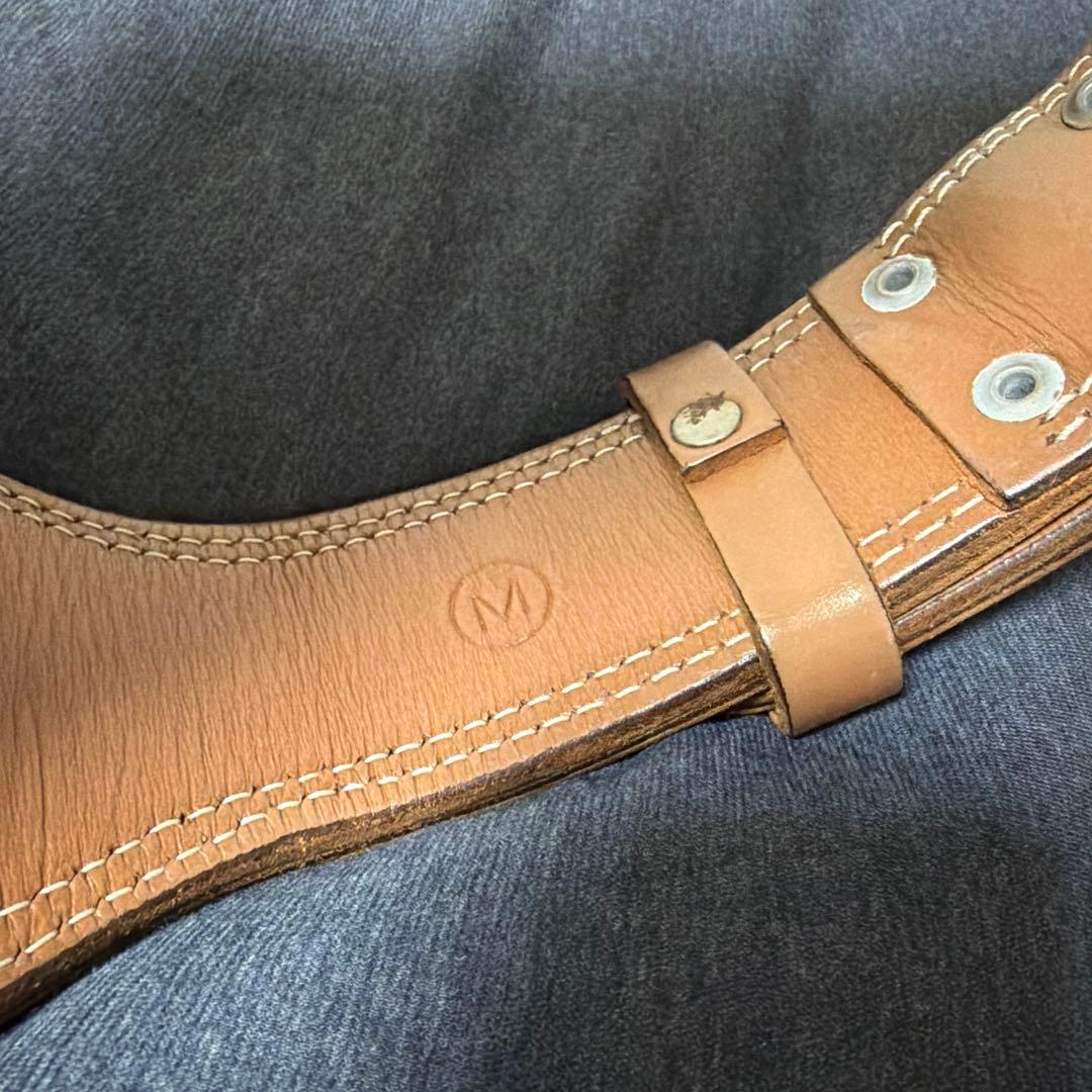 【美品】【Mサイズ】GOLD'S GYM プロレザーベルト